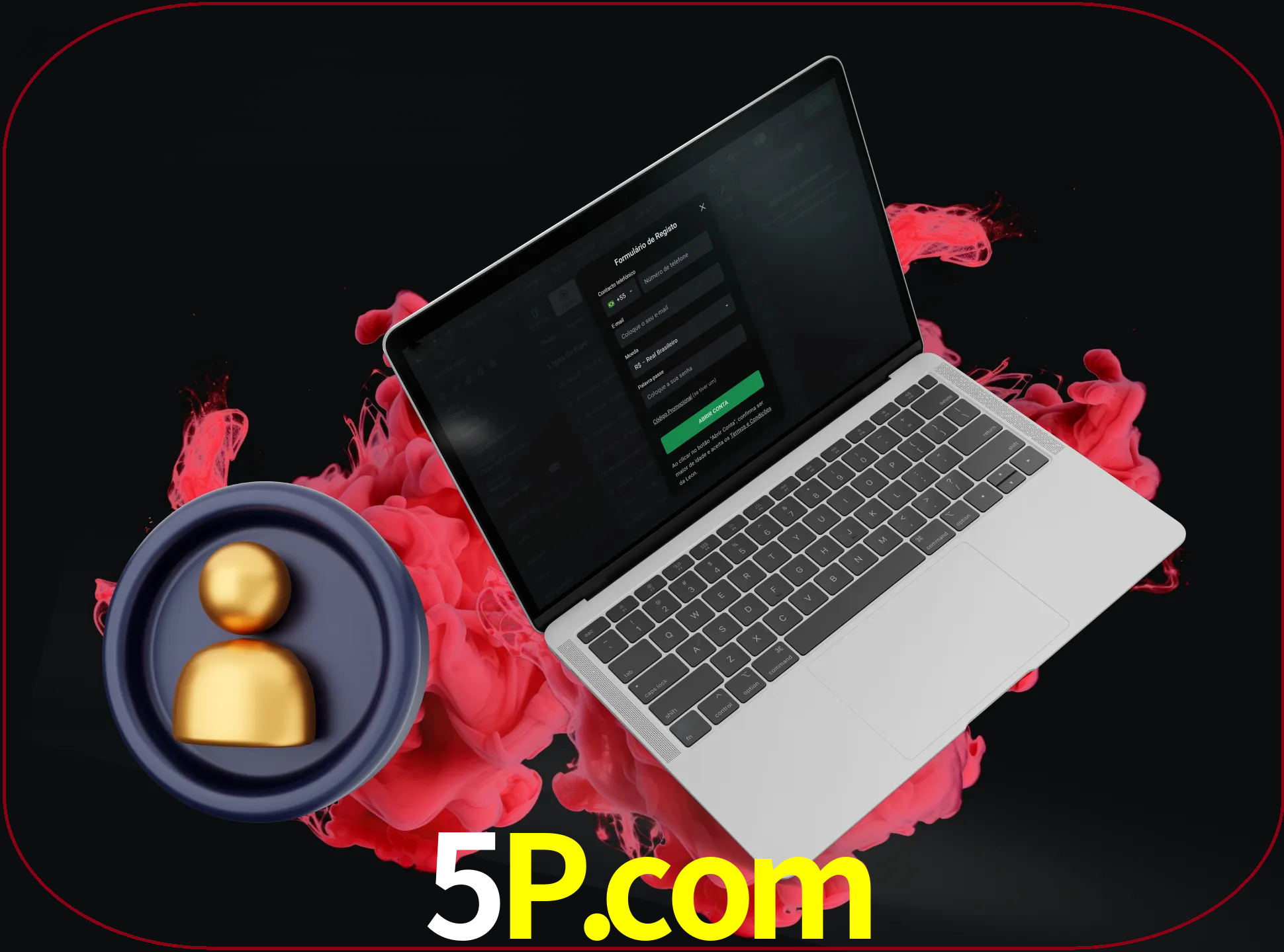 No cabeçalho do site 5p, clique no botão que o levará a um formulário especial onde terá de introduzir as suas informações actuais.