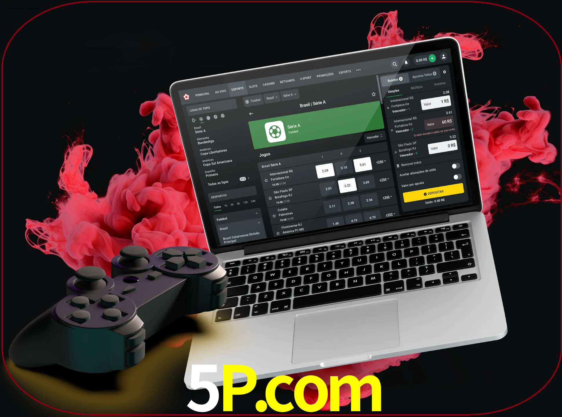 Visite a secção especial de jogos de vídeo em 5p para descobrir em que jogos pode apostar e ganhar muito dinheiro.