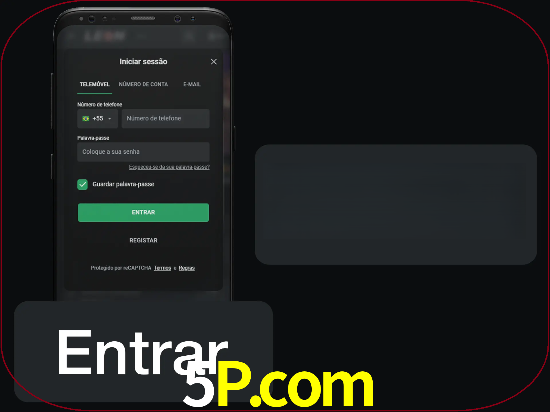 Faça o login para começar a apostar e jogar no cassino.