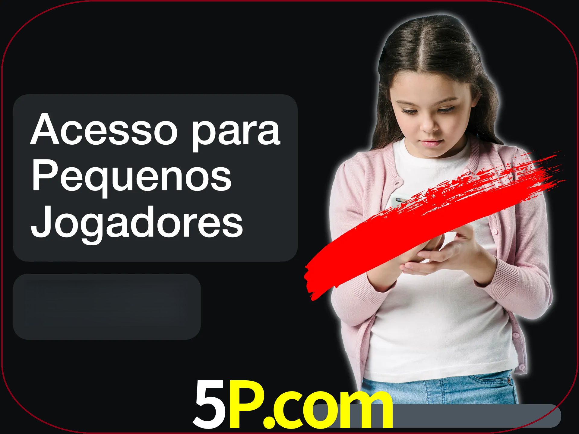 As crianças não podem jogar jogos de cassino.